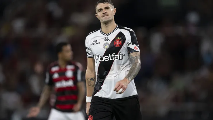 Vegetti, jogador do Vasco, pelo Carioca 2025. Foto: Jorge Rodrigues/AGIF