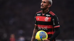 Wesley jogador do Flamengo durante partida contra o Corinthians no estádio Arena Corinthians pelo campeonato Copa Do Brasil 2024. Foto: Ettore Chiereguini/AGIF