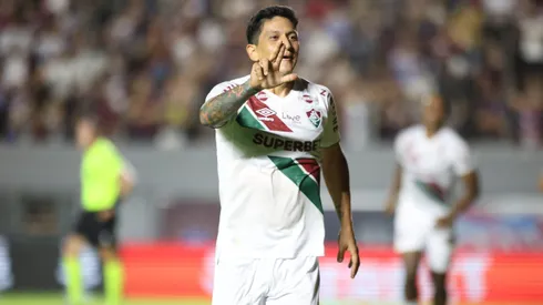 RS - CAXIAS DO SUL - 05/03/2025 - COPA DO BRASIL 2025, CAXIAS X FLUMINENSE - GERMAN CANO jogador do Fluminense comemora seu gol durante partida contra o Caxias no estadio Centenario pelo campeonato Copa Do Brasil 2025. Foto: Luis Felipe Amorin/AGIF