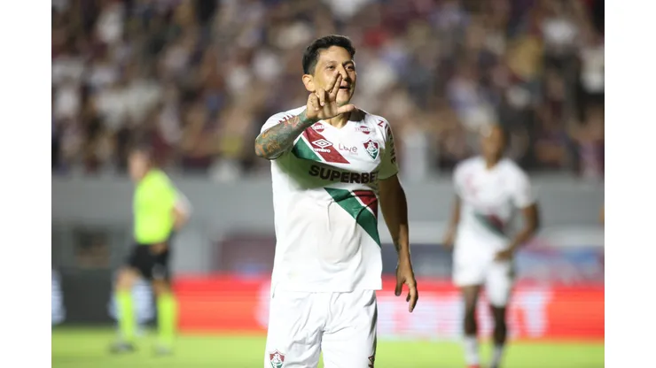 RS - CAXIAS DO SUL - 05/03/2025 - COPA DO BRASIL 2025, CAXIAS X FLUMINENSE - GERMAN CANO jogador do Fluminense comemora seu gol durante partida contra o Caxias no estadio Centenario pelo campeonato Copa Do Brasil 2025. Foto: Luis Felipe Amorin/AGIF
