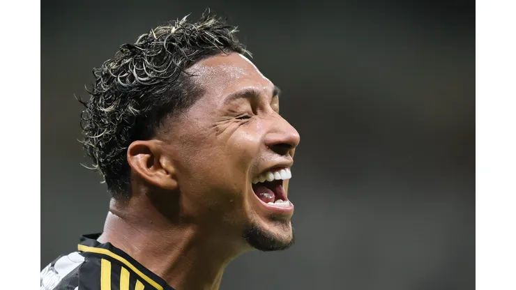 Rony jogador do Atletico-MG comemora seu gol durante partida contra o Manaus no estadio Mineirao pelo campeonato Copa Do Brasil 2025.
