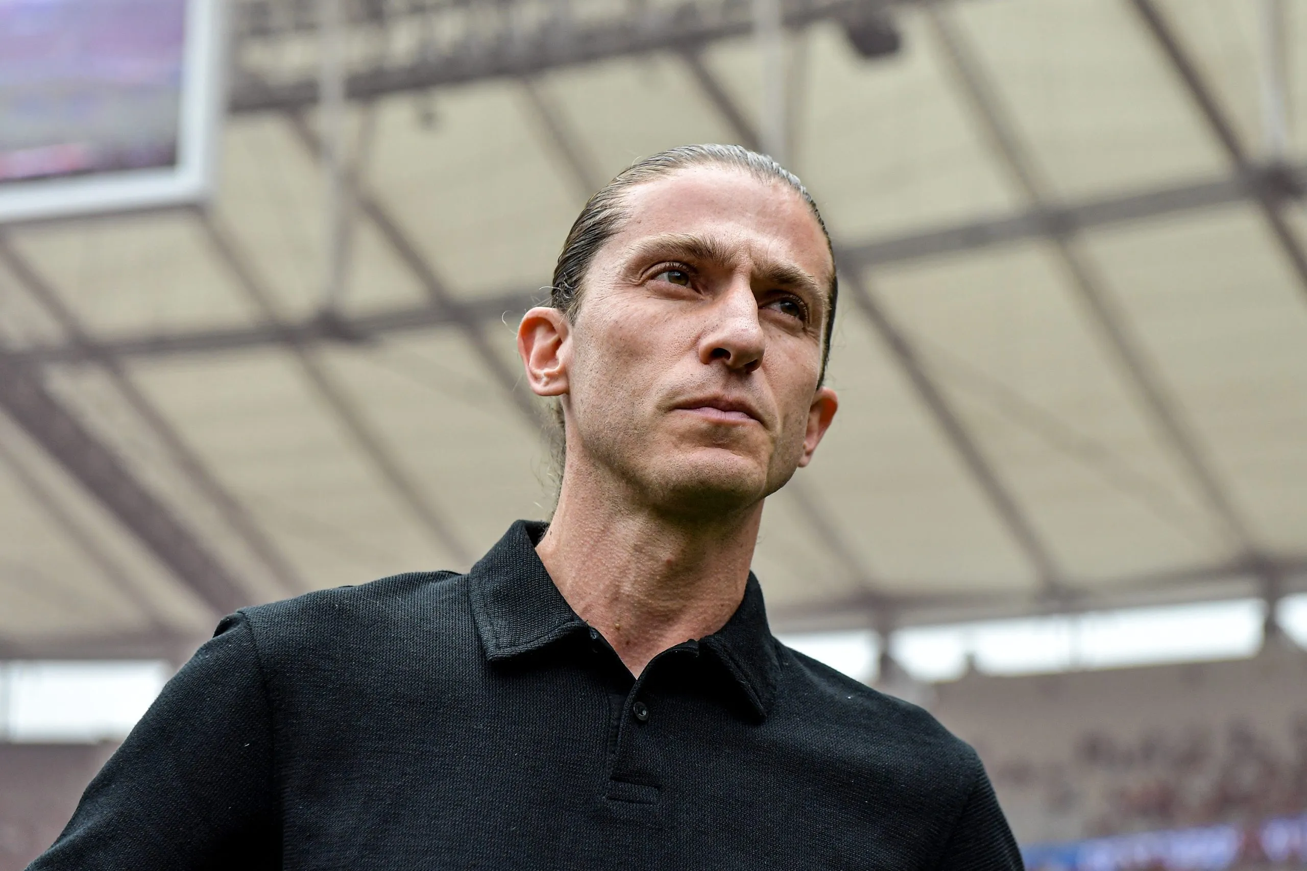 Filipe Luís técnico do Flamengo durante partida contra o Atlético-MG no estádio Maracanã pelo campeonato Copa Do Brasil 2024. Foto: Thiago Ribeiro/AGIF