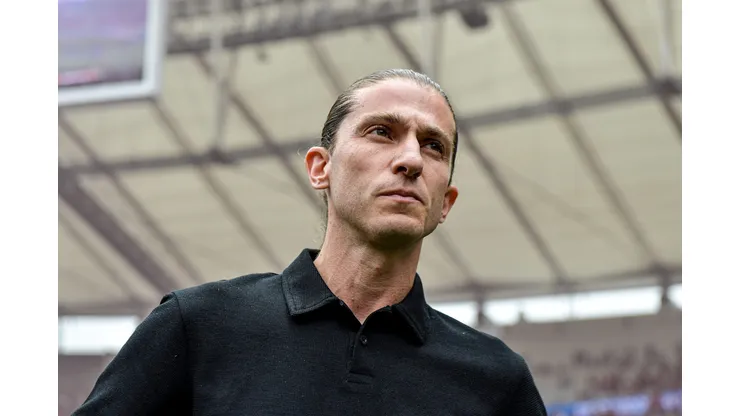 Filipe Luís técnico do Flamengo durante partida contra o Atlético-MG no estádio Maracanã pelo campeonato Copa Do Brasil 2024. Foto: Thiago Ribeiro/AGIF