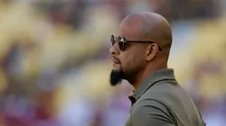 Felipe Melo, ex-jogador do Fluminense antes da partida contra o Botafogo no estadio Maracanã pelo campeonato Carioca 2024. Foto: Thiago Ribeiro/AGIF