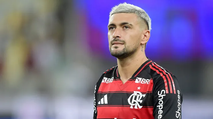 Arrascaeta chegou aos 300 jogos pelo Flamengo. Foto: Thiago Ribeiro/AGIF
