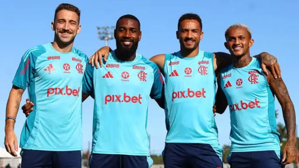 Quarteto do Flamengo convocado para Seleção – Foto: Gilvan de Souza/CRF