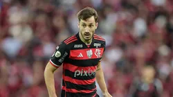 Viña durante partida contra o Palmeiras, seu ex-clube.