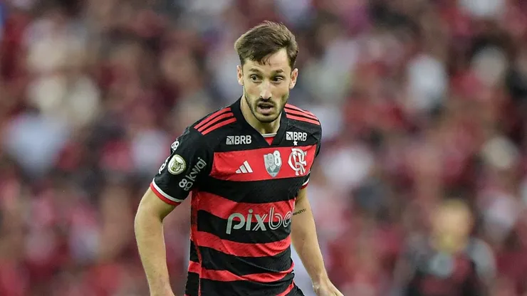 Viña durante partida contra o Palmeiras, seu ex-clube.
