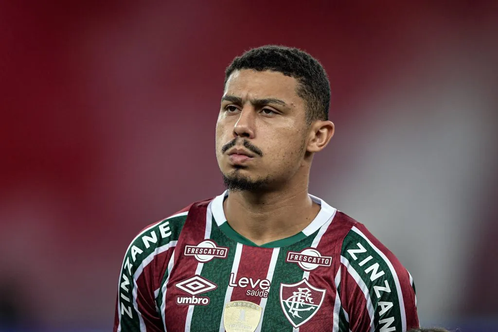 RJ – RIO DE JANEIRO – 07/08/2024 – COPA DO BRASIL 2024, FLUMINENSE X JUVENTUDE – Andre jogador do Fluminense durante partida contra o Juventude no estadio Maracana pelo campeonato Copa Do Brasil 2024. Foto: Thiago Ribeiro/AGIF