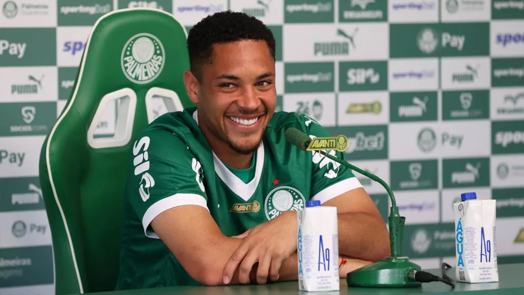vITOR Roque no Palmeiras - Foto: Cesar Greco/Palmeiras/by Canon