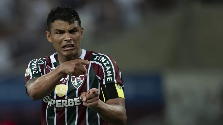 Thiago Silva, jogador do Fluminense, durante partida contra o Gremio no estadio Maracana pelo campeonato Brasileiro A 2024. Foto: Jorge Rodrigues/AGIF