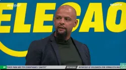 Felipe Melo comentando pelo Seleção SporTV- Foto: Reprodução/SporTV