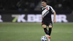 Nuno Moreira jogador do Vasco durante partida contra o Nova Iguaçu no estádio Engenhão pelo campeonato Copa Do Brasil 2025. Foto: Jorge Rodrigues/AGIF