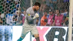 Tiago Volpi jogador do Juventude durante partida contra o Grêmio no estádio Alfredo Jaconi pelo campeonato Gaúcho 2025.