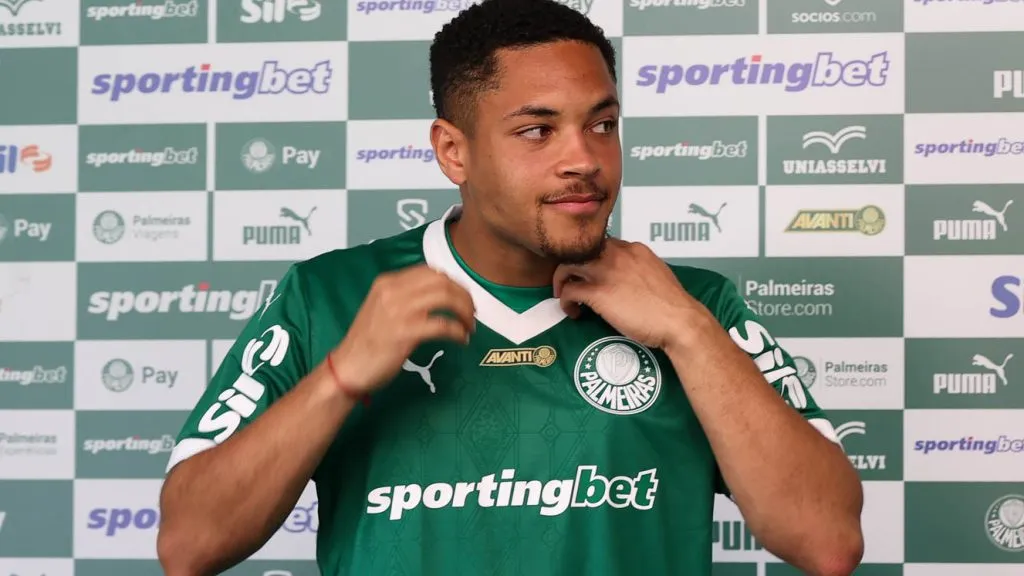 Vitor Roque durante sua apresentação. Foto: Cesar Greco/SEP