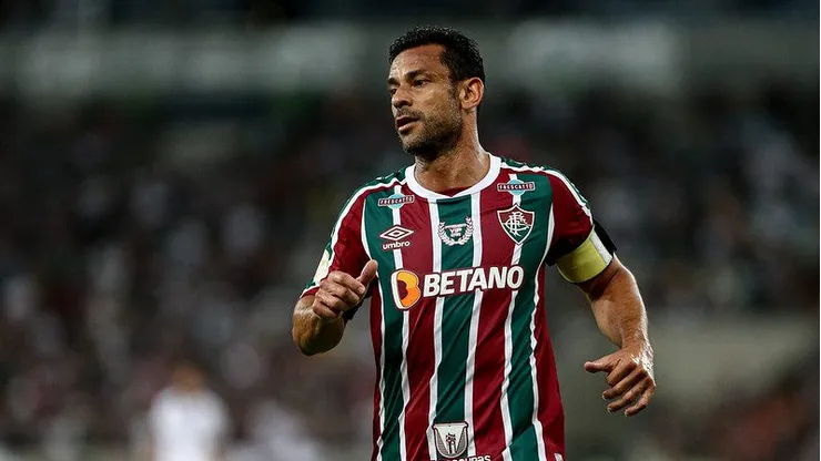Fred em sua despedida como jogador. Foto: Lucas Merçon/Fluminense FC