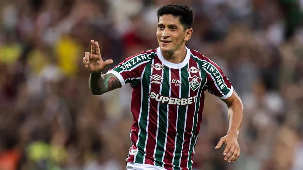 Cano comemora gol sobre o Volta Redonda, no Maracanã. Foto: Marcelo Gonçalves/Fluminense.