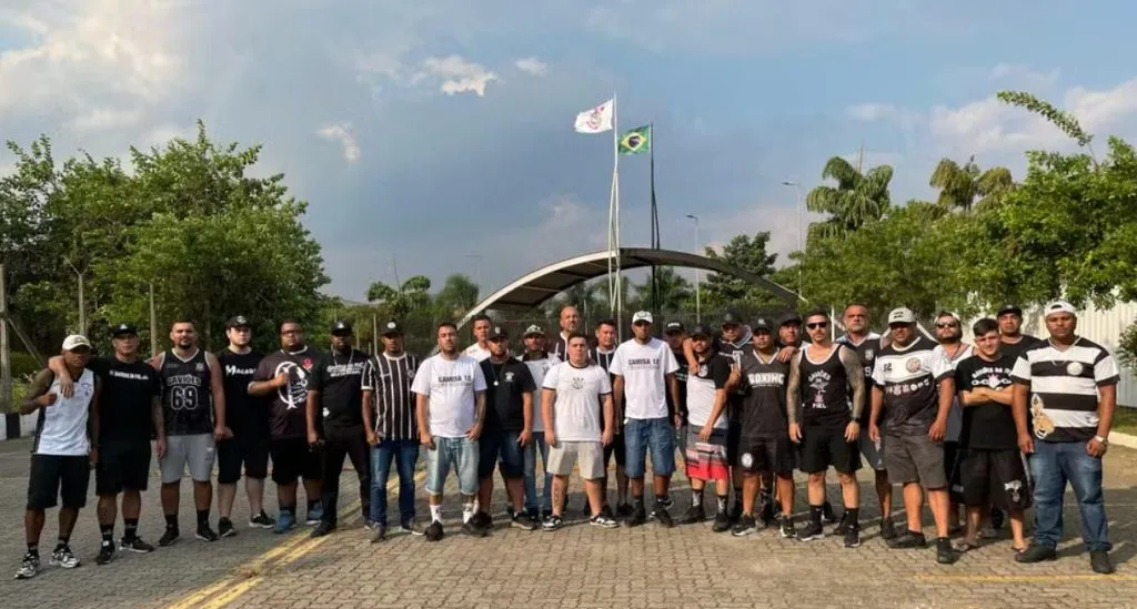 Torcida Organizada protestou por conta do momento ruim do Corinthians. Foto: Alex da Matta / Diretoria Comunicação do Gaviões
