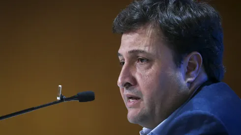 Alberto Guerra presidente do Grêmio durante em coletiva de imprensa realizada no Arena do Grêmio. Foto: Fernando Alves/AGIF