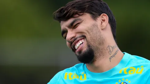 Paquetá em treinamento pela Seleção Brasileira em 2022, no CT Toca II, em Belo Horizonte.