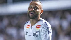 Guilherme durante partida entre Santos e Palmeiras, na Vila Belmiro, pelo Campeonato Paulista.