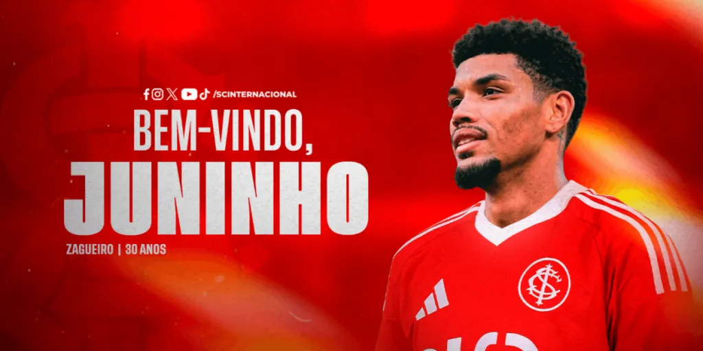 Juninho, novo zagueiro do Internacional