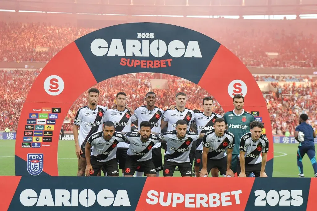 Titulares do Vasco contra o Flamengo. Foto: Thiago Ribeiro/AGIF