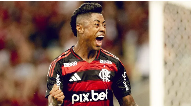 Bruno Henrique comemorando gol em partida na semifinal do Campeonato Carioca, no Maracanã. Foto: Adriano Fontes/CRF