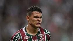 Thiago Silva jogador do Fluminense durante partida contra o Atletico-MG no estadio Maracana pelo campeonato Copa Libertadores 2024. Foto: AGIF/AGIF