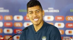 Roberto Firmino durante entrevista coletiva na Fonte Nova, durante a Copa América de 2019.