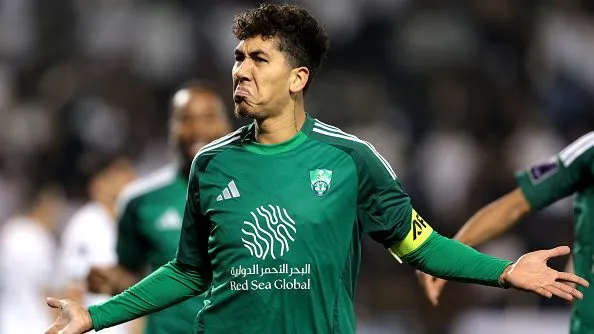 Firmino comemorando. Foto: Mohamed Farag/Getty Images