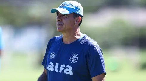 Gustavo Quinteros durante treinamento no CT Luiz Carvalho. Foto: Lucas Uebel/Grêmio FBPA