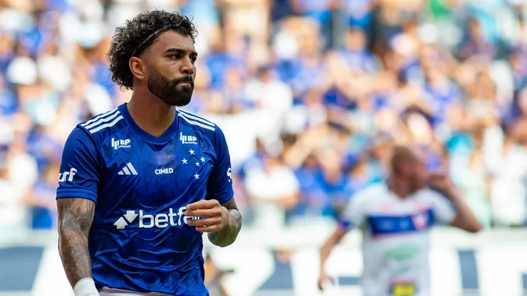 Gabigol em partida pelo Cruzeiro. Foto: Fernando Moreno/AGIF
