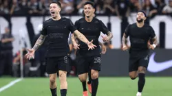 Garro jogador do Corinthians comemora seu gol durante partida contra o Santos no estádio Arena Corinthians pelo campeonato Paulista 2025. - Foto: Marcello Zambrana/AGIF