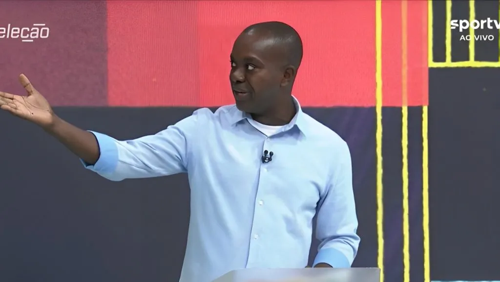 PC Oliveira em análise. Foto: Reprodução/Sportv