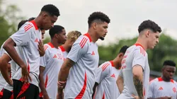 Jogadores do Internacional participaram de treinamento nesta terça-feira (11). Foto: Ricardo Duarte/Internacional.