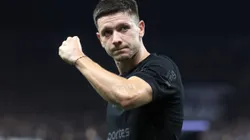 SP - SAO PAULO - 09/03/2025 - PAULISTA 2025, CORINTHIANS X SANTOS - Garro jogador do Corinthians comemora seu gol durante partida contra o Santos no estadio Arena Corinthians pelo campeonato Paulista 2025. Foto: Marcello Zambrana/AGIF