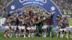 Jogadores do Fluminense comemoram o título da Recopa Sul-Americana de 2024. Foto: Alexandre Loureiro/AGIF.