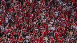 Torcida do Internacional durante partida contra Caxias no estádio Beira-Rio pelo campeonato Gaúcho 2025. Foto: Maxi Franzoi/AGIF