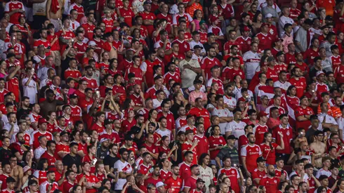 Torcida do Internacional durante partida contra Caxias no estádio Beira-Rio pelo campeonato Gaúcho 2025. Foto: Maxi Franzoi/AGIF