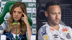 Leila Pereira tratou de alfinetar Neymar e Cia do movimento contra gramado sintético: "Fiquem na Europa" - Fotos: Ettore Chiereguini/AGIF e Marcello Zambrana/AGIF
