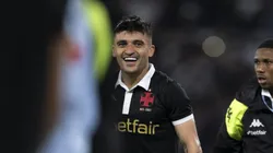 Victor Luís comemora gol marcado pelo Vasco em partida diante do Fluminense. Foto: Jorge Rodrigues/AGIF /Sipa US/Alamy Live News