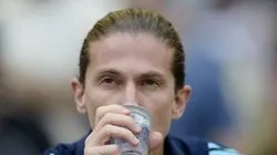 Filipe Luís durante partida contra o Fluminense no Maracanã.