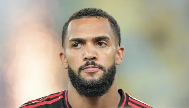 Juninho pelo Flamengo. Foto: Thiago Ribeiro/AGIF/Sipa USA/ Alamy Live News