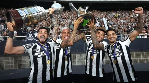 Jogadores do Botafogo comemorando os títulos do ano passado (Vítor Silva/Botafogo)