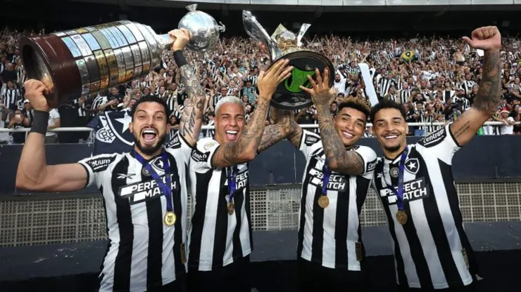 Jogadores do Botafogo comemorando os títulos do ano passado (Vítor Silva/Botafogo)