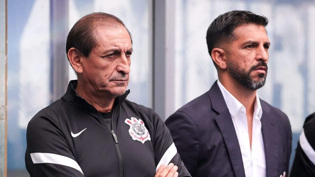 Ramón e Emiliano Díaz em treino