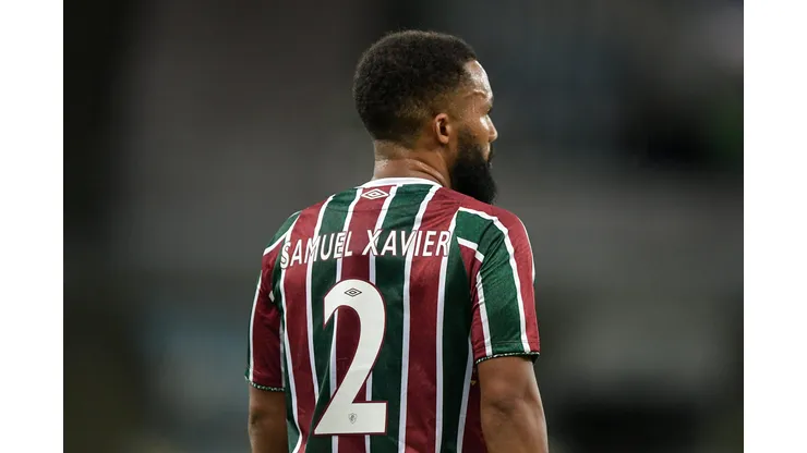 SAmuel Xavier jogador do Fluminense durante partida contra o Boavista no estádio Maracanã pelo campeonato Carioca 2025. Foto: Thiago Ribeiro/AGIF