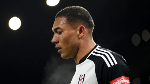 LONDON, ENGLAND - DECEMBER 06: Carlos Vinícius of Fulham during the Premier League match between Fulham FC and Nottingham Forest at Craven Cottage on December 06, 2023 in London, England. (Photo by Alex Davidson/Getty Images)