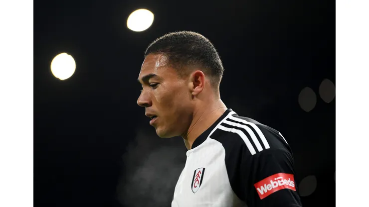 LONDON, ENGLAND - DECEMBER 06: Carlos Vinícius of Fulham during the Premier League match between Fulham FC and Nottingham Forest at Craven Cottage on December 06, 2023 in London, England. (Photo by Alex Davidson/Getty Images)